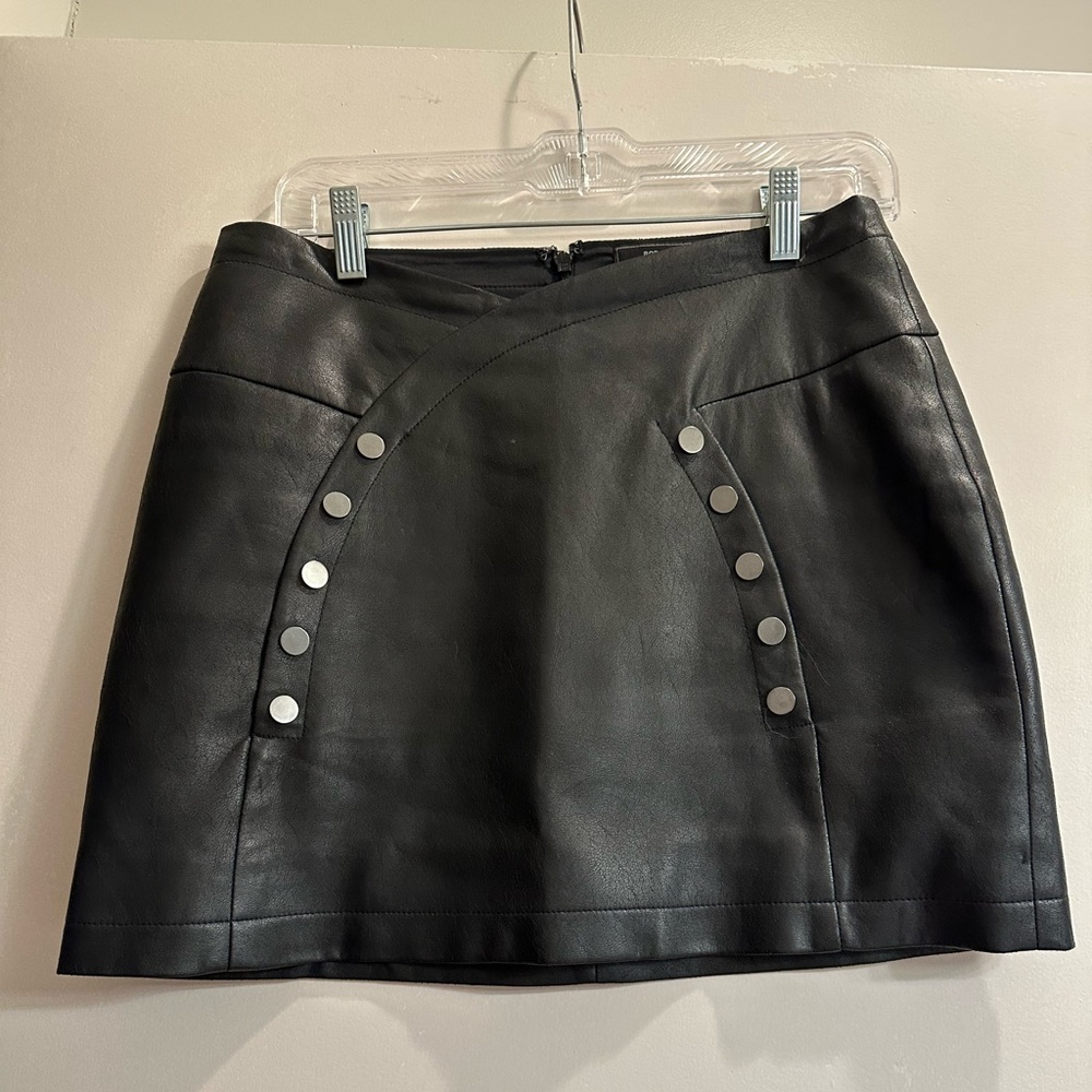 BCBG Leather Skirt